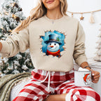 Hat Snowman  Christmas Design - Christmas Unisex Crewneck T-Shirt Sweatshirt Hoodie