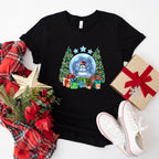 Snowman Globe Design - Christmas Unisex Crewneck T-Shirt Sweatshirt Hoodie
