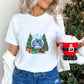 Snowman Globe Design - Christmas Unisex Crewneck T-Shirt Sweatshirt Hoodie