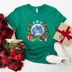 Snowman Globe Design - Christmas Unisex Crewneck T-Shirt Sweatshirt Hoodie
