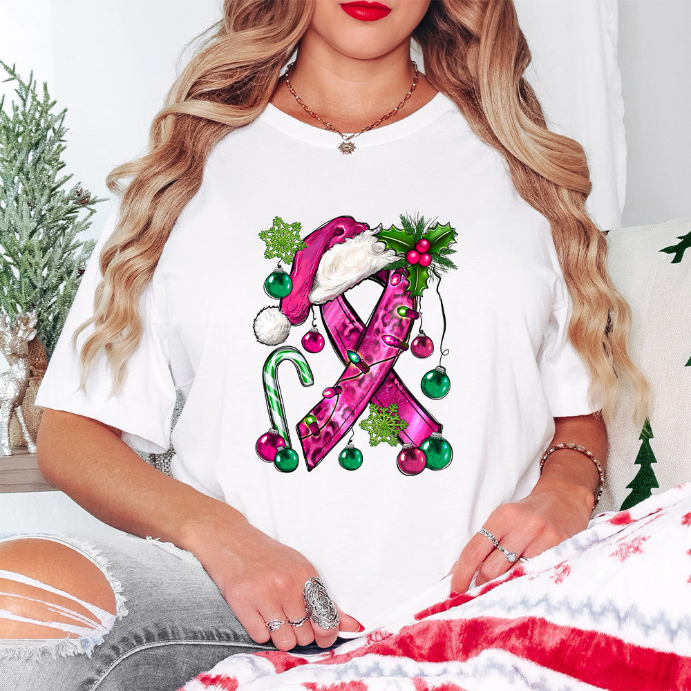 Breast Cancer Awareness Design - Christmas Unisex Crewneck T-Shirt Sweatshirt Hoodie
