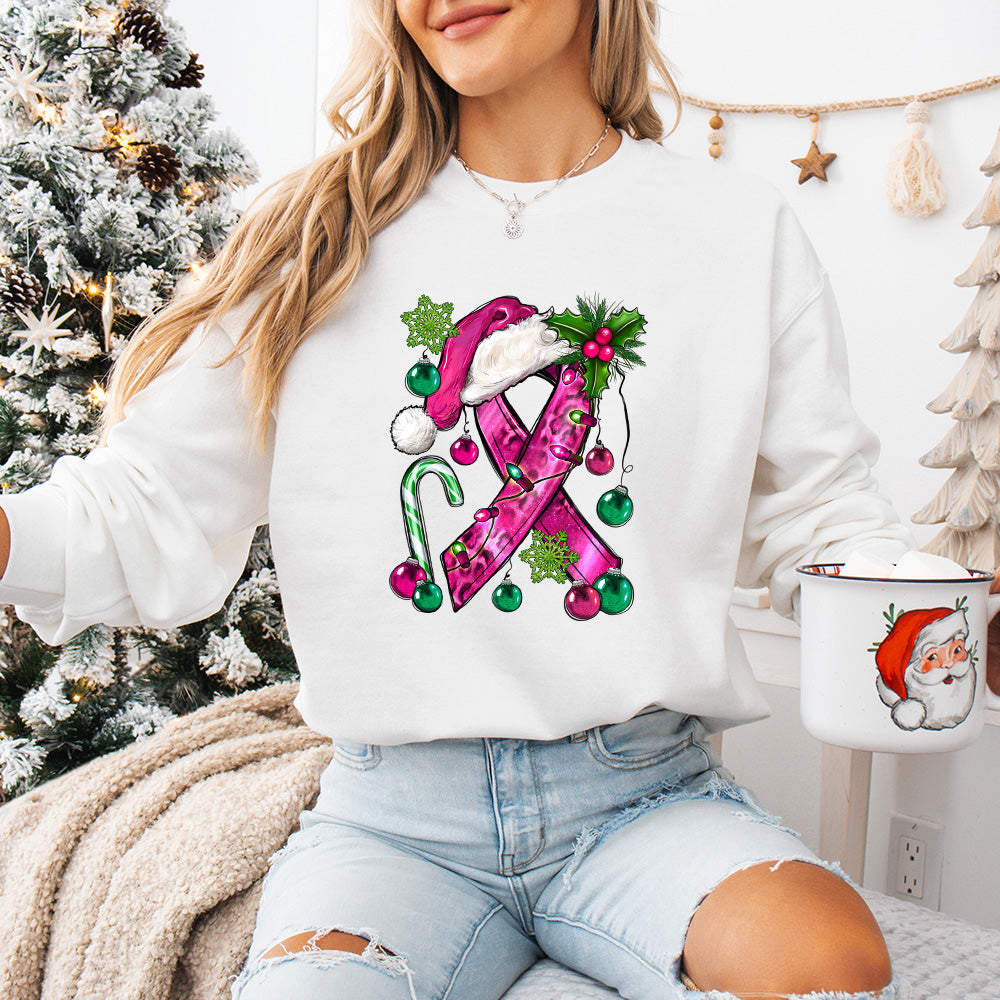 Breast Cancer Awareness Design - Christmas Unisex Crewneck T-Shirt Sweatshirt Hoodie