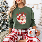 Christmas Vibes Cute Santa - Christmas Unisex Crewneck T-Shirt Sweatshirt Hoodie