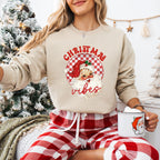 Christmas Vibes Cute Santa - Christmas Unisex Crewneck T-Shirt Sweatshirt Hoodie