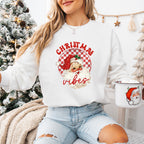 Christmas Vibes Cute Santa - Christmas Unisex Crewneck T-Shirt Sweatshirt Hoodie