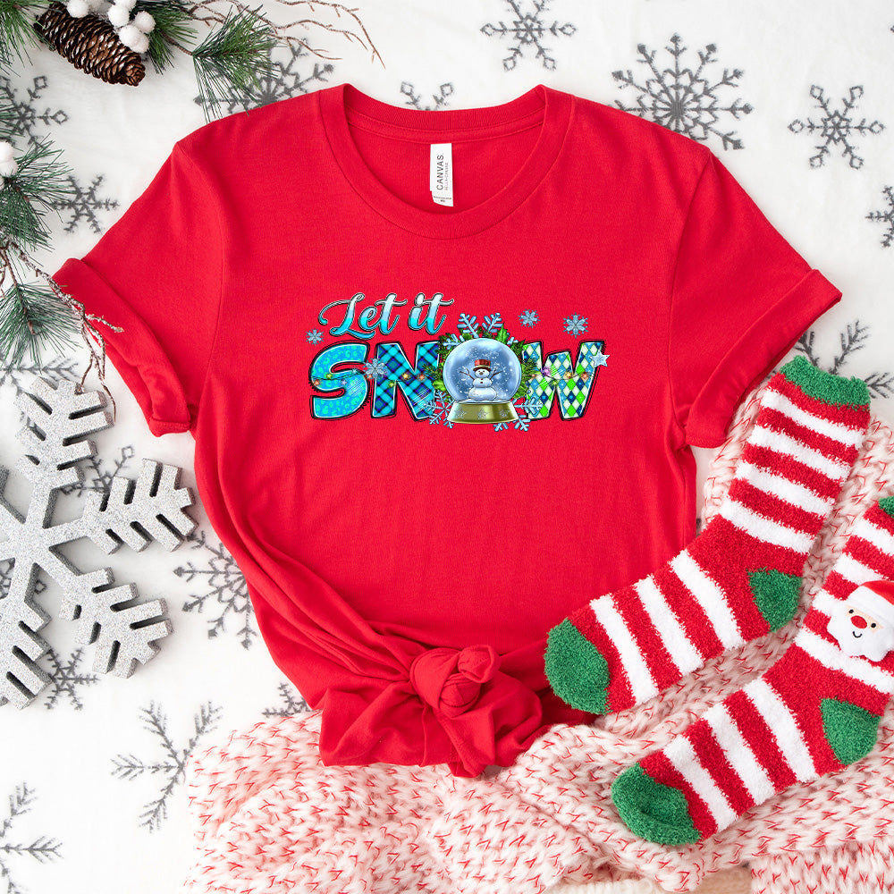 Let It Snow - Christmas Unisex Crewneck T-Shirt Sweatshirt Hoodie
