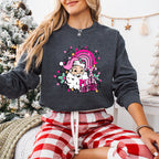 Pink Christmas Design  - Christmas Unisex Crewneck T-Shirt Sweatshirt Hoodie