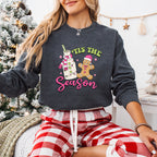 'Tis The Season Cookie And Milk - Christmas Unisex Crewneck T-Shirt Sweatshirt Hoodie