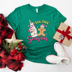 'Tis The Season Cookie And Milk - Christmas Unisex Crewneck T-Shirt Sweatshirt Hoodie