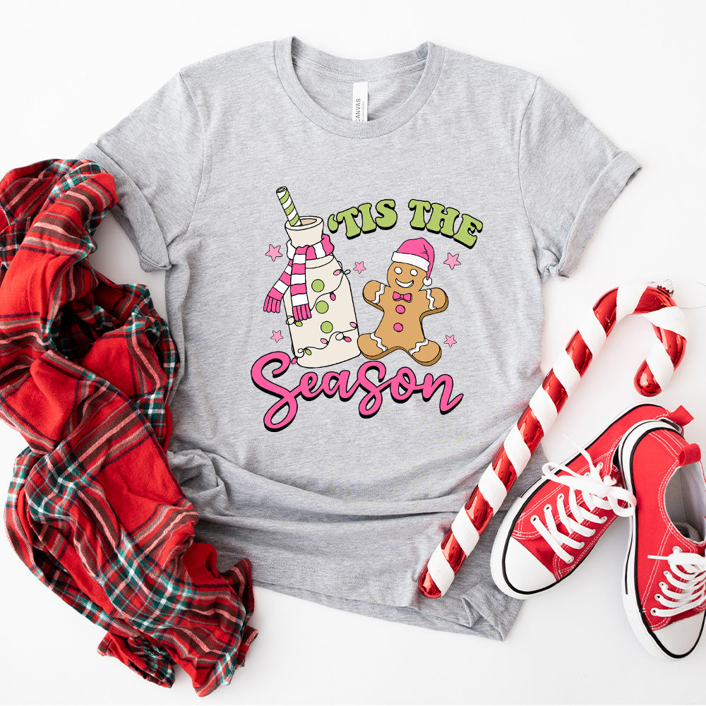 'Tis The Season Cookie And Milk - Christmas Unisex Crewneck T-Shirt Sweatshirt Hoodie