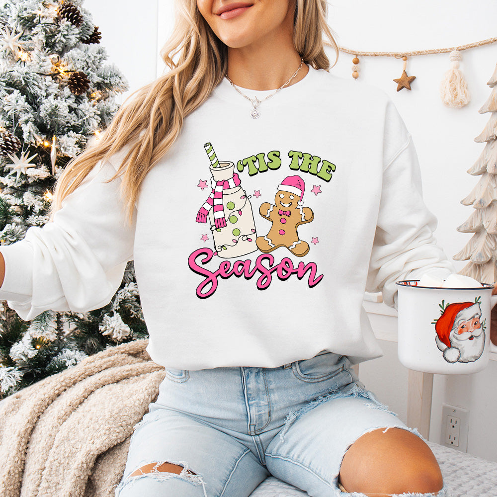 'Tis The Season Cookie And Milk - Christmas Unisex Crewneck T-Shirt Sweatshirt Hoodie