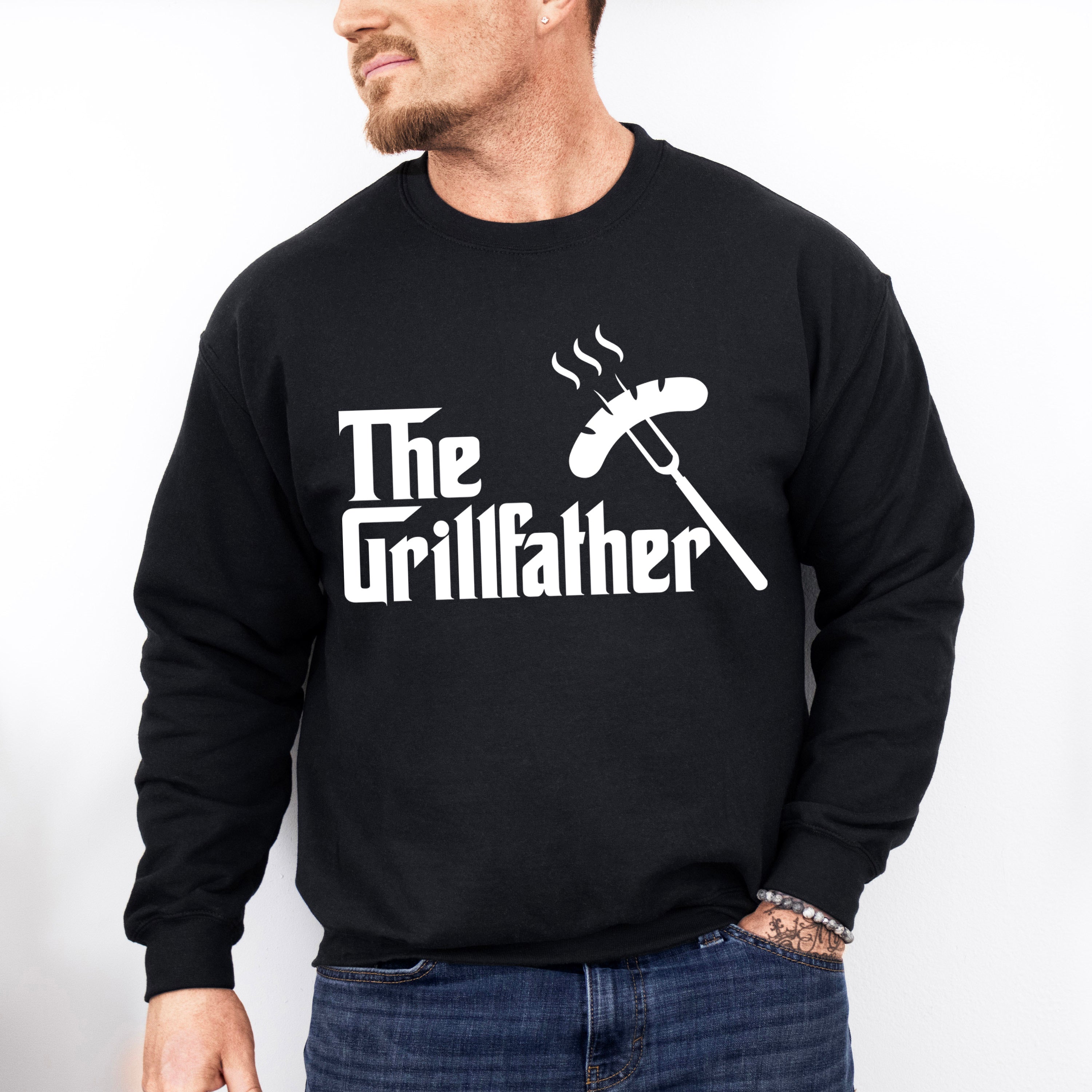The Grillfather Father's Day Unisex Crewneck T-Shirt Sweatshirt Hoodie
