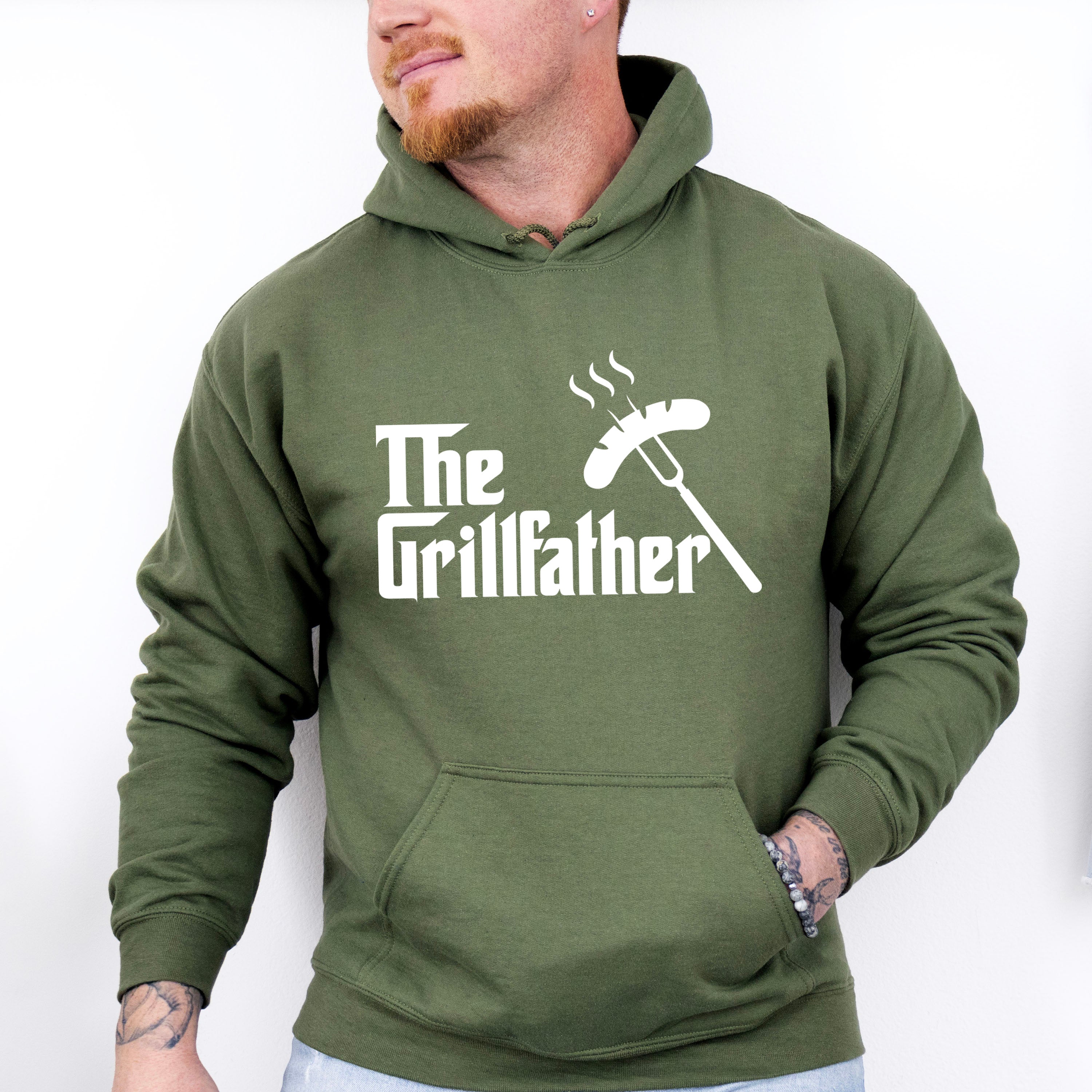 The Grillfather Father's Day Unisex Crewneck T-Shirt Sweatshirt Hoodie