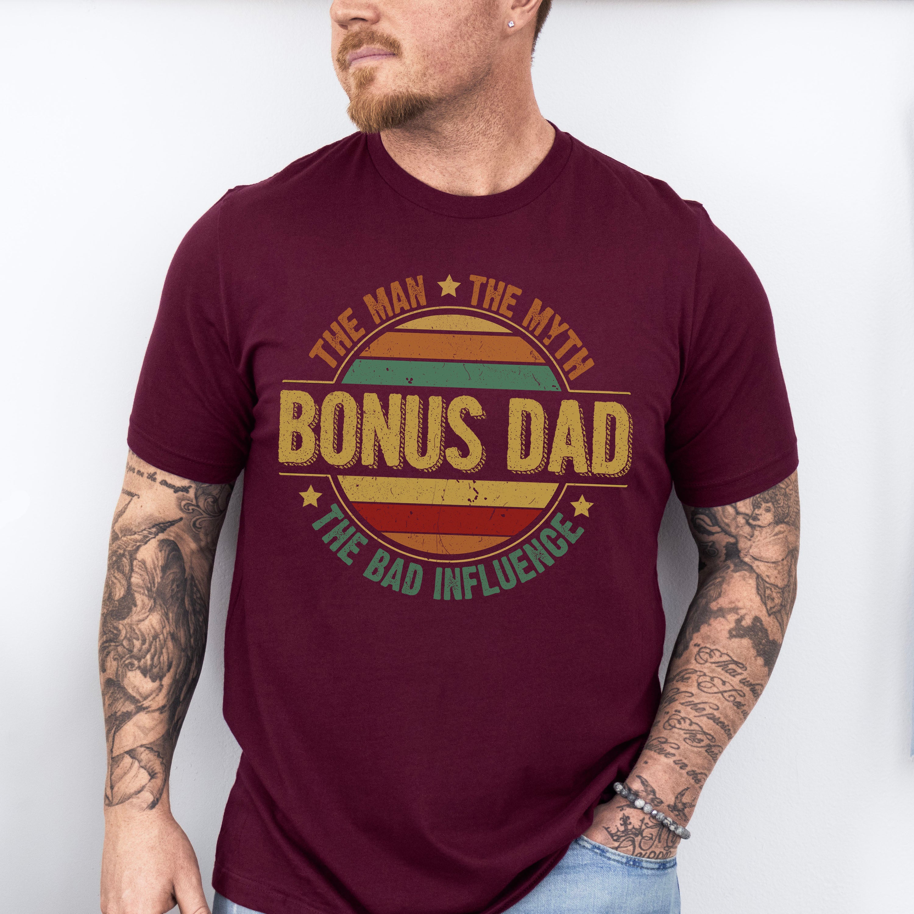 Bonus Dad Father's Day Unisex Crewneck T-Shirt Sweatshirt Hoodie