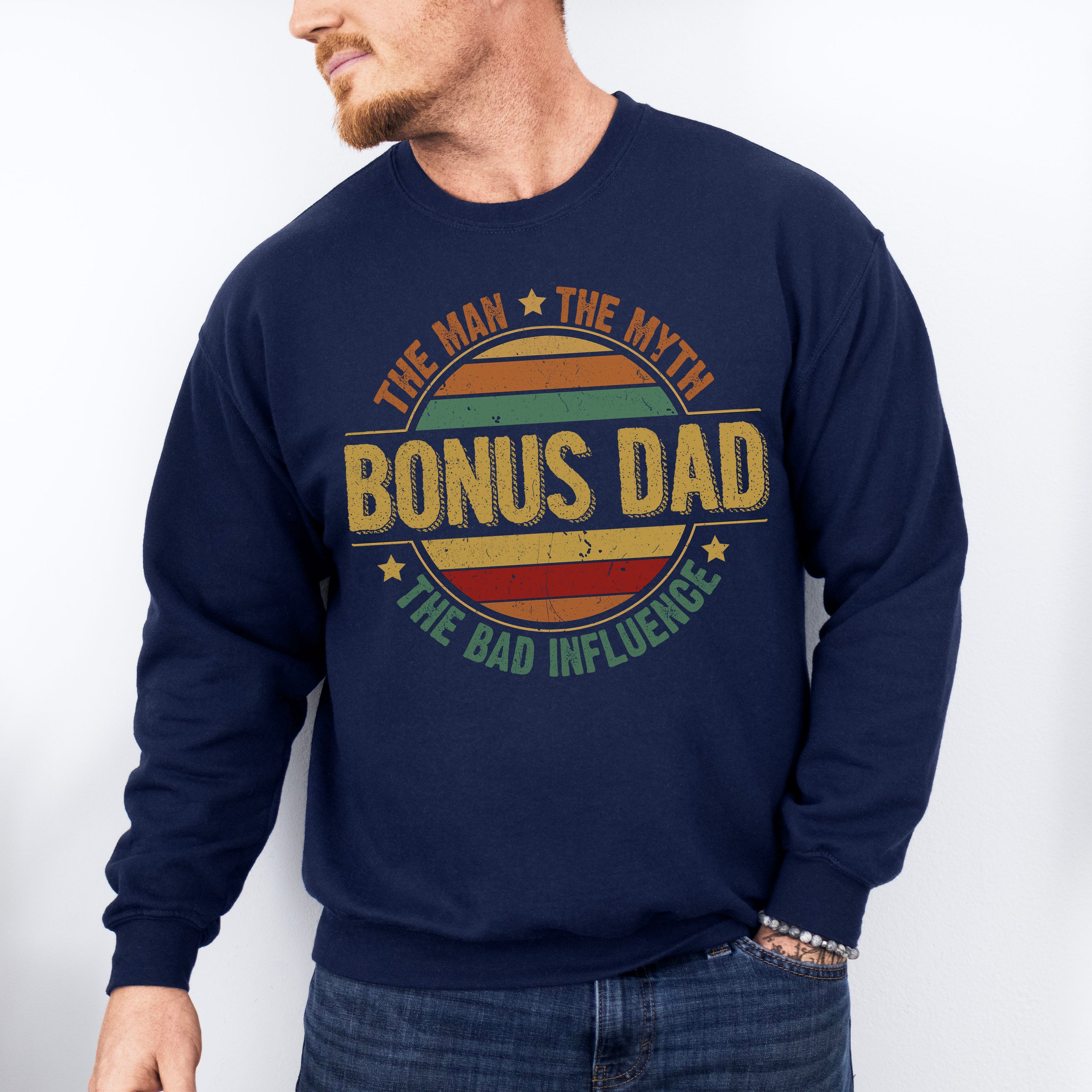 Bonus Dad Father's Day Unisex Crewneck T-Shirt Sweatshirt Hoodie