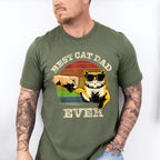 Best Cat Dad Ever Father's Day Unisex Crewneck T-Shirt Sweatshirt Hoodie
