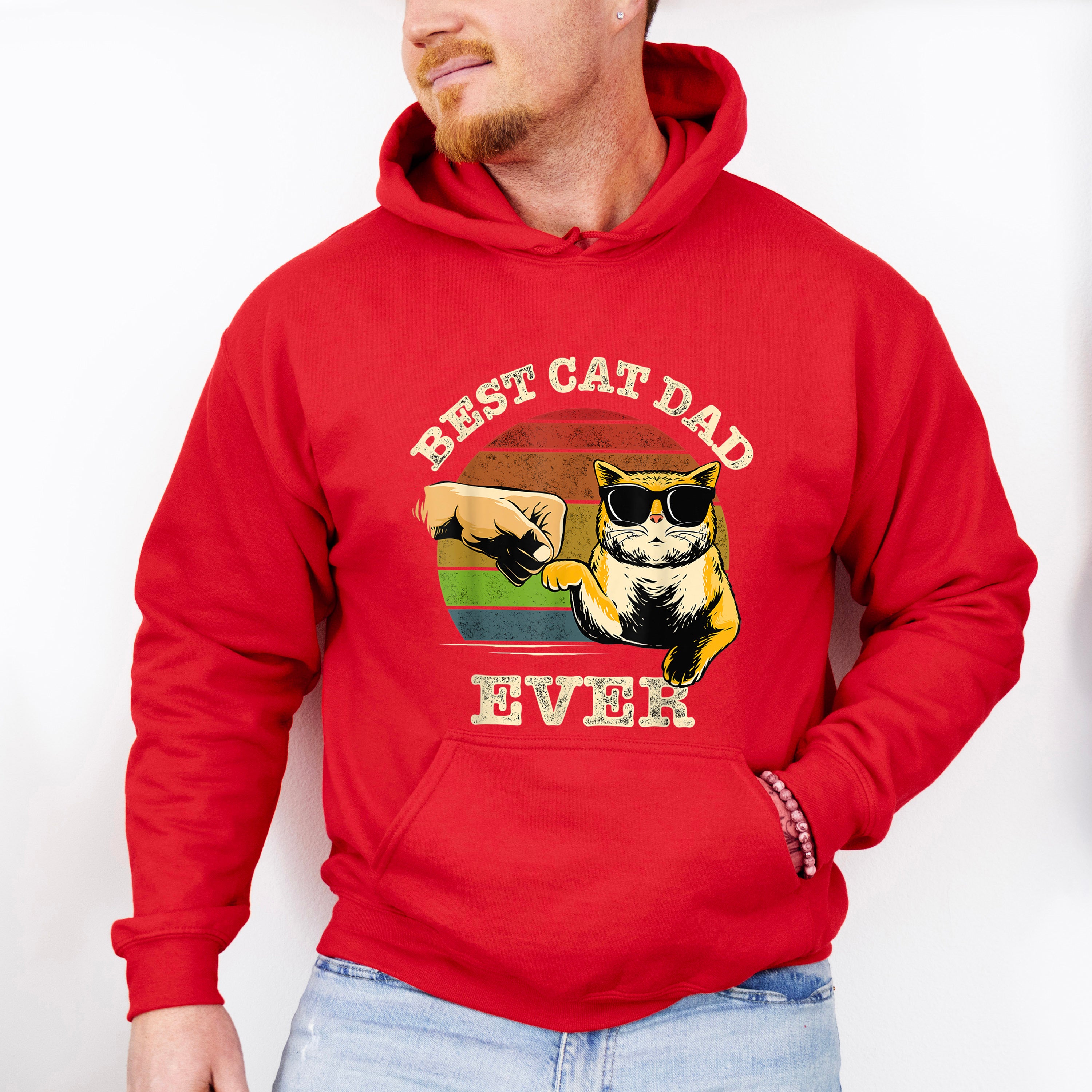 Best Cat Dad Ever Father's Day Unisex Crewneck T-Shirt Sweatshirt Hoodie