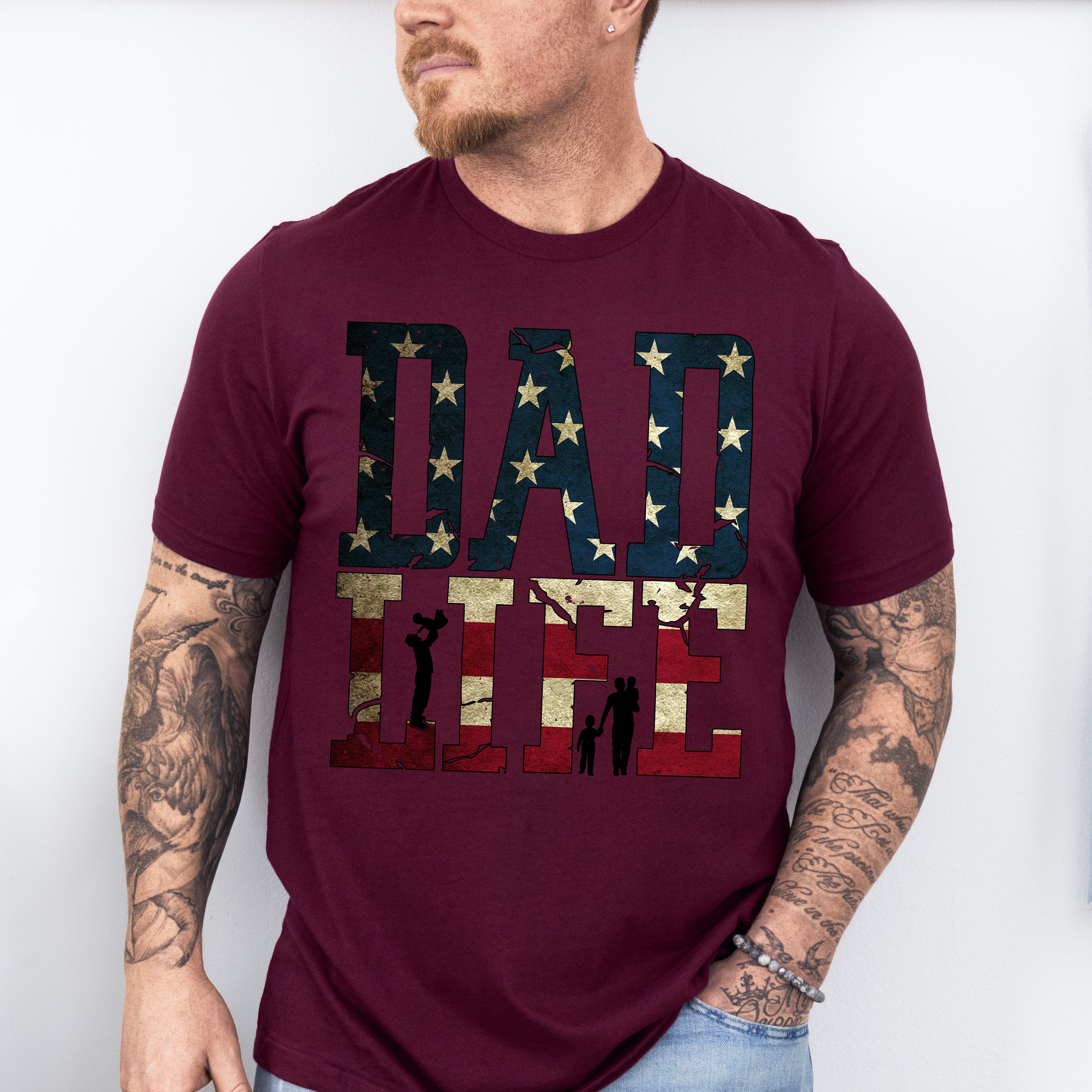Dad Life Father's Day Unisex Crewneck T-Shirt Sweatshirt Hoodie