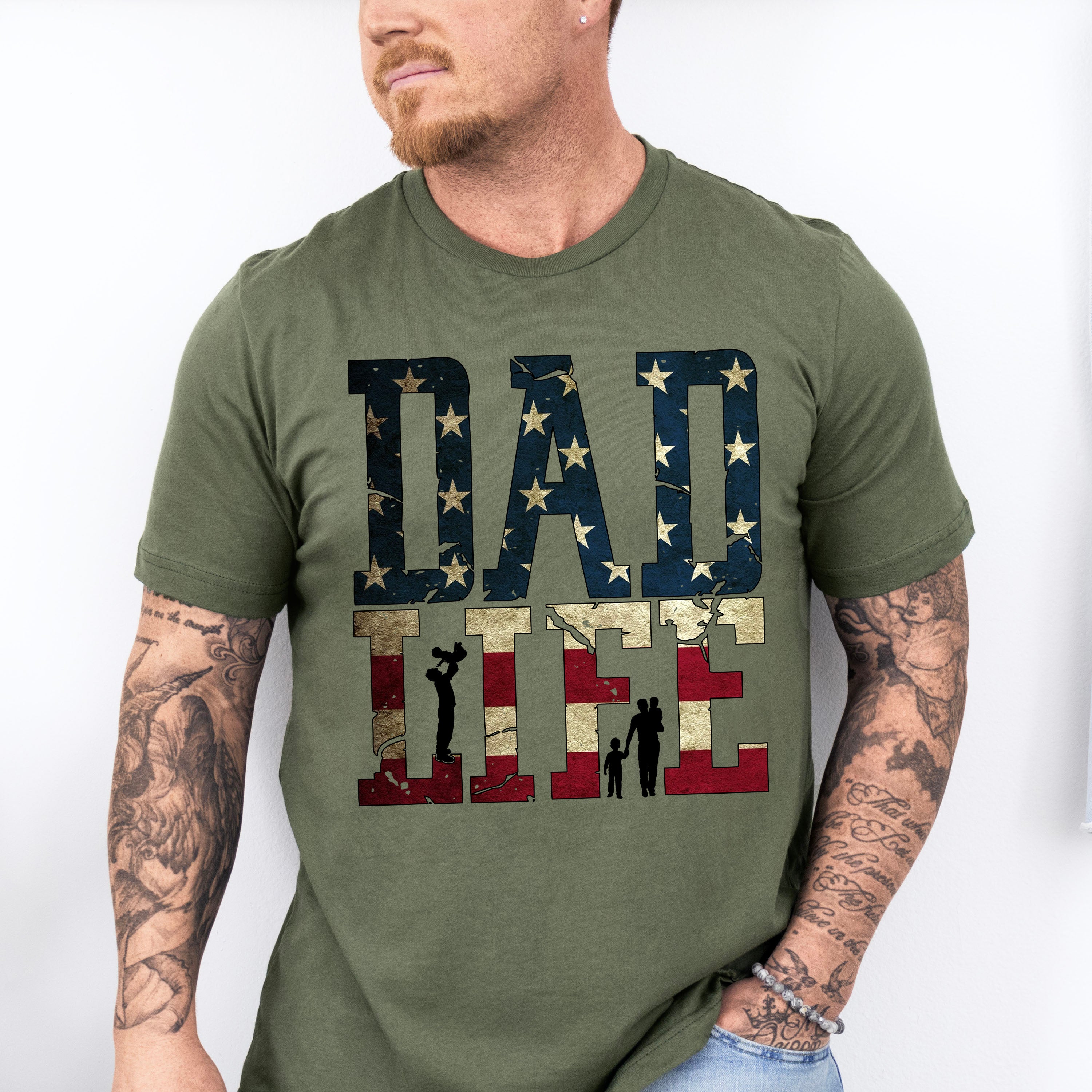 Dad Life Father's Day Unisex Crewneck T-Shirt Sweatshirt Hoodie
