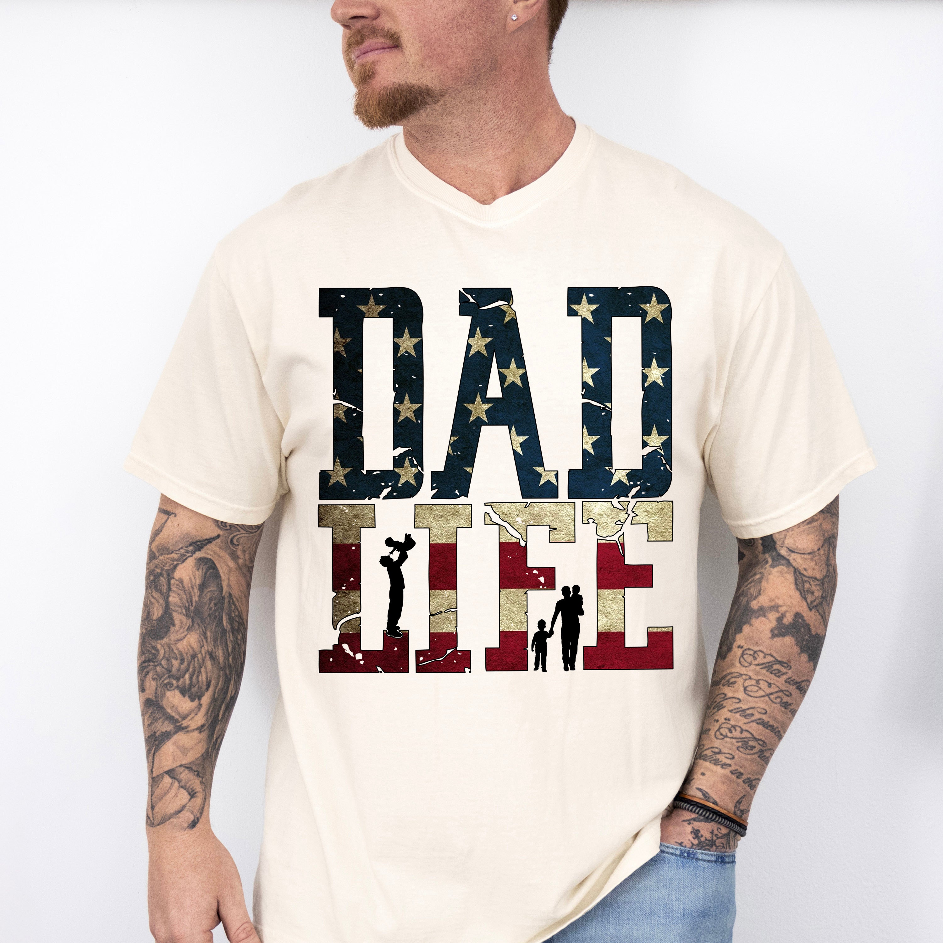 Dad Life Father's Day Unisex Crewneck T-Shirt Sweatshirt Hoodie