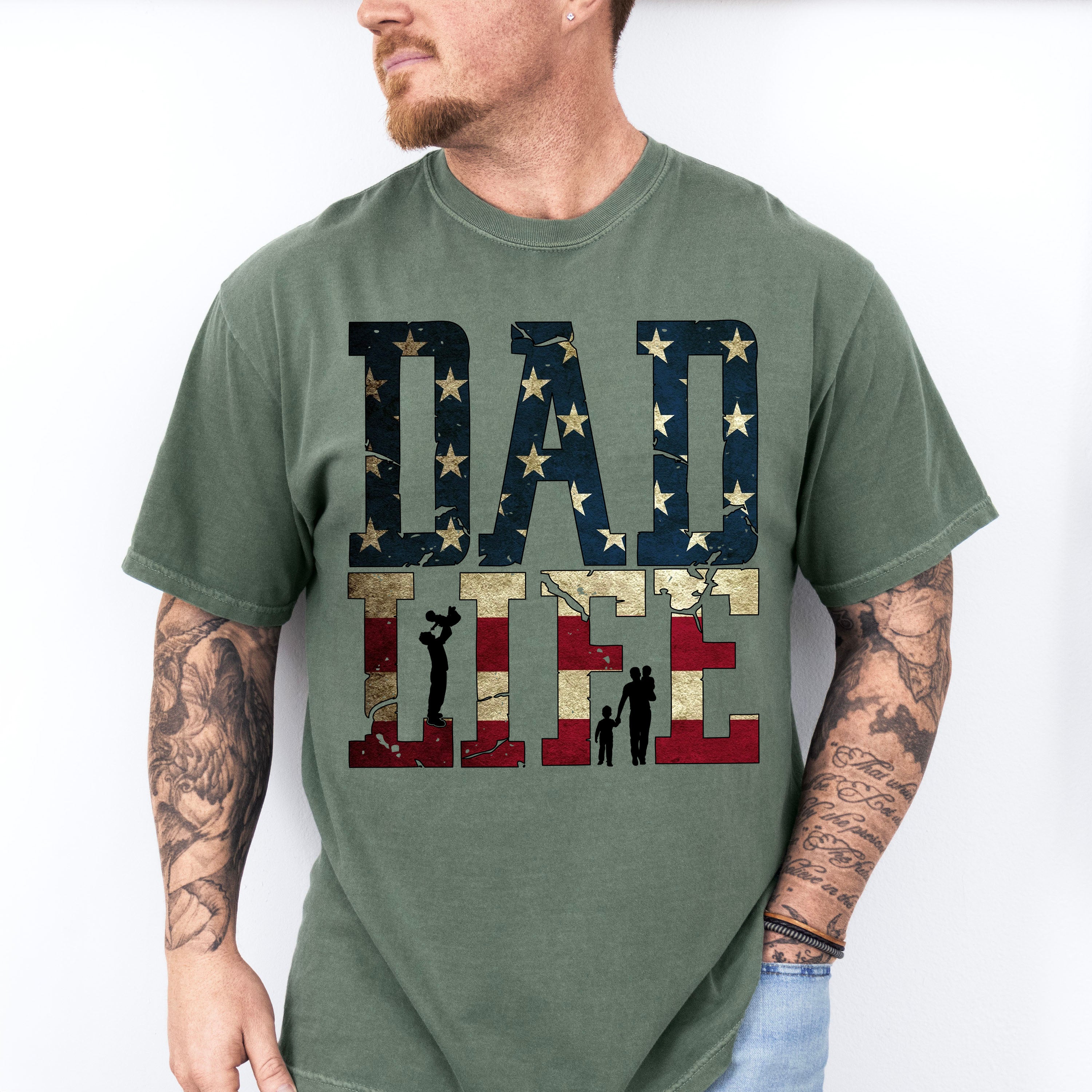 Dad Life Father's Day Unisex Crewneck T-Shirt Sweatshirt Hoodie