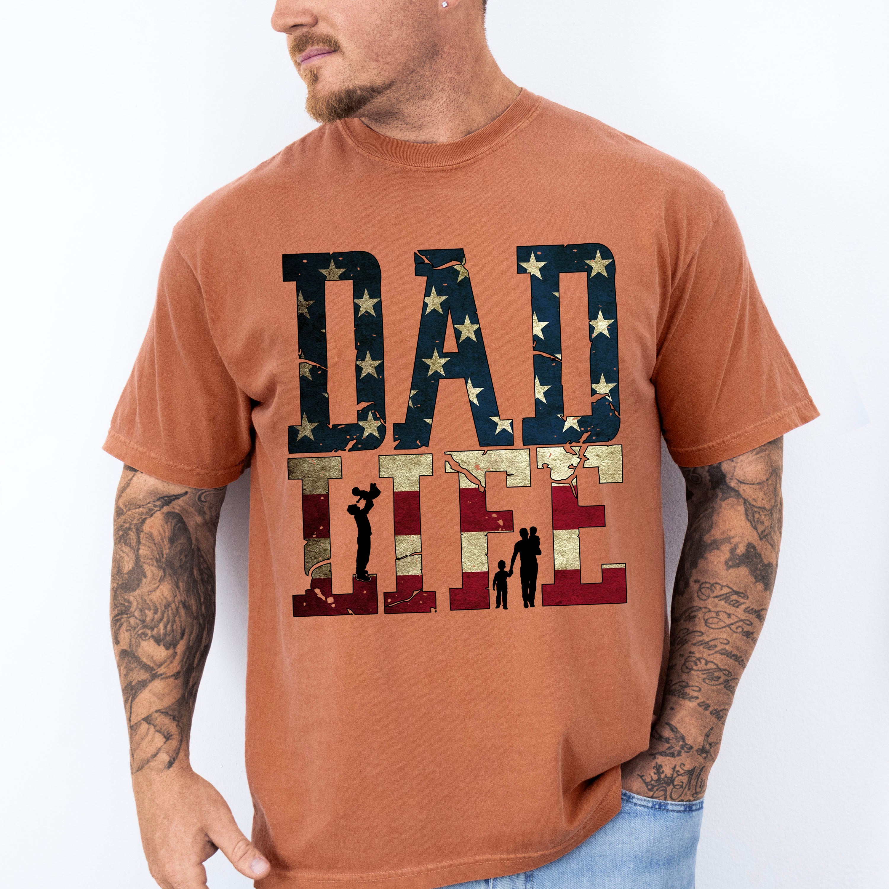 Dad Life Father's Day Unisex Crewneck T-Shirt Sweatshirt Hoodie