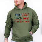 Awesome Like My Daughter Father's Day Unisex Crewneck T-Shirt Sweatshirt Hoodie
