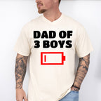 Dad Of 3 Boys Father's Day Unisex Crewneck T-Shirt Sweatshirt Hoodie