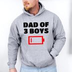 Dad Of 3 Boys Father's Day Unisex Crewneck T-Shirt Sweatshirt Hoodie