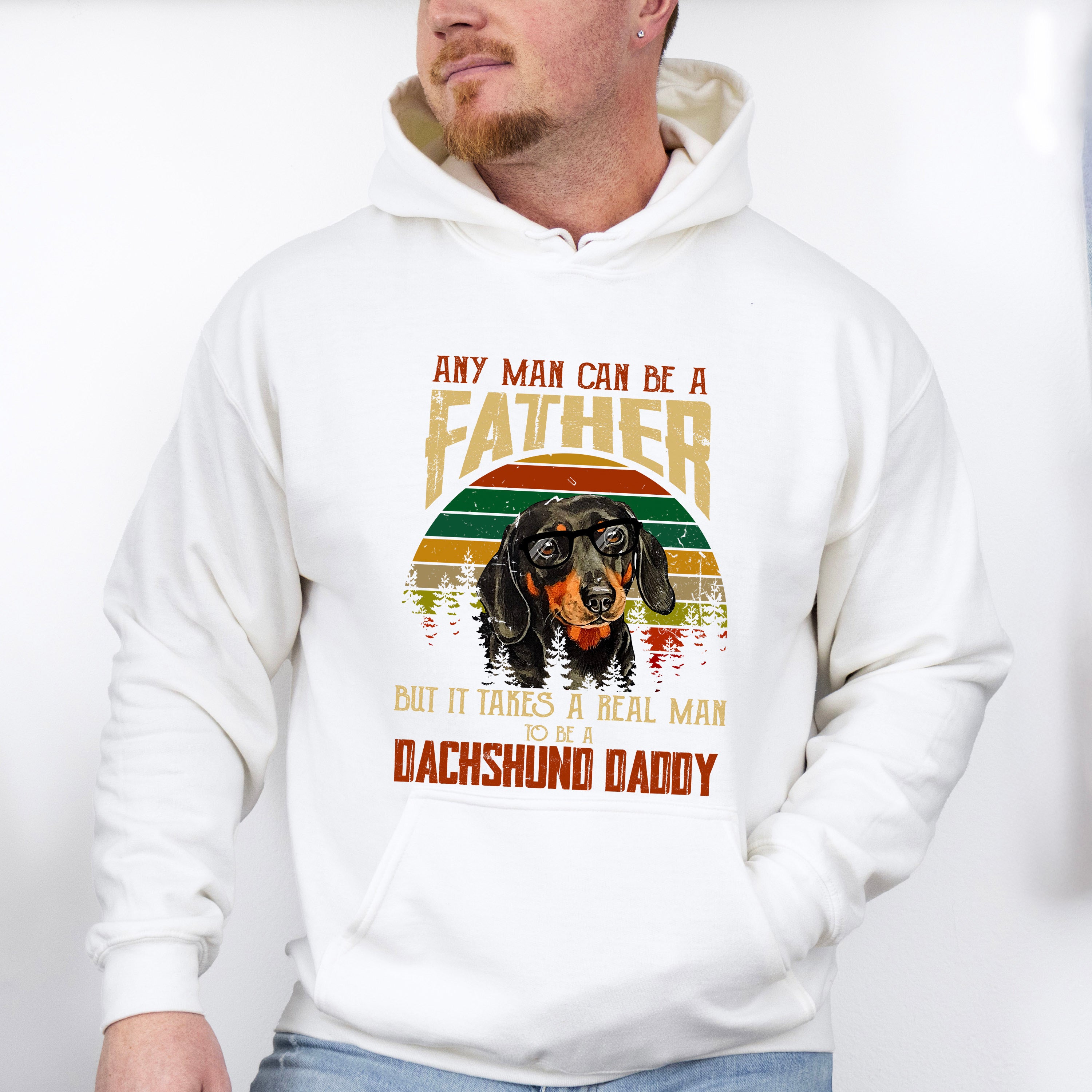 Dachsund Daddy Father's Day Unisex Crewneck T-Shirt Sweatshirt Hoodie