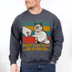 Cat Dad Father's Day Unisex Crewneck T-Shirt Sweatshirt Hoodie