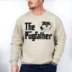 The Pugfather Father's Day Unisex Crewneck T-Shirt Sweatshirt Hoodie