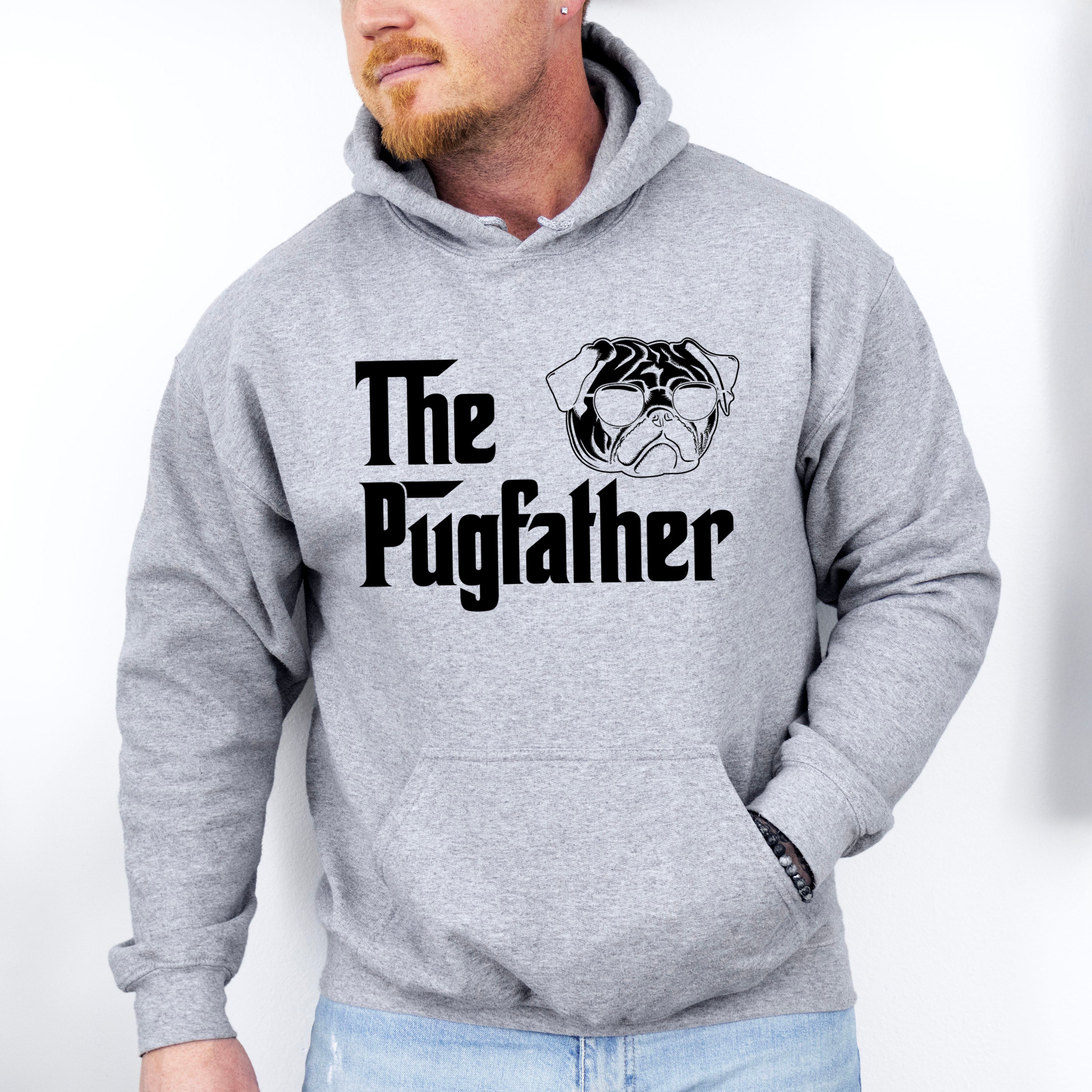 The Pugfather Father's Day Unisex Crewneck T-Shirt Sweatshirt Hoodie