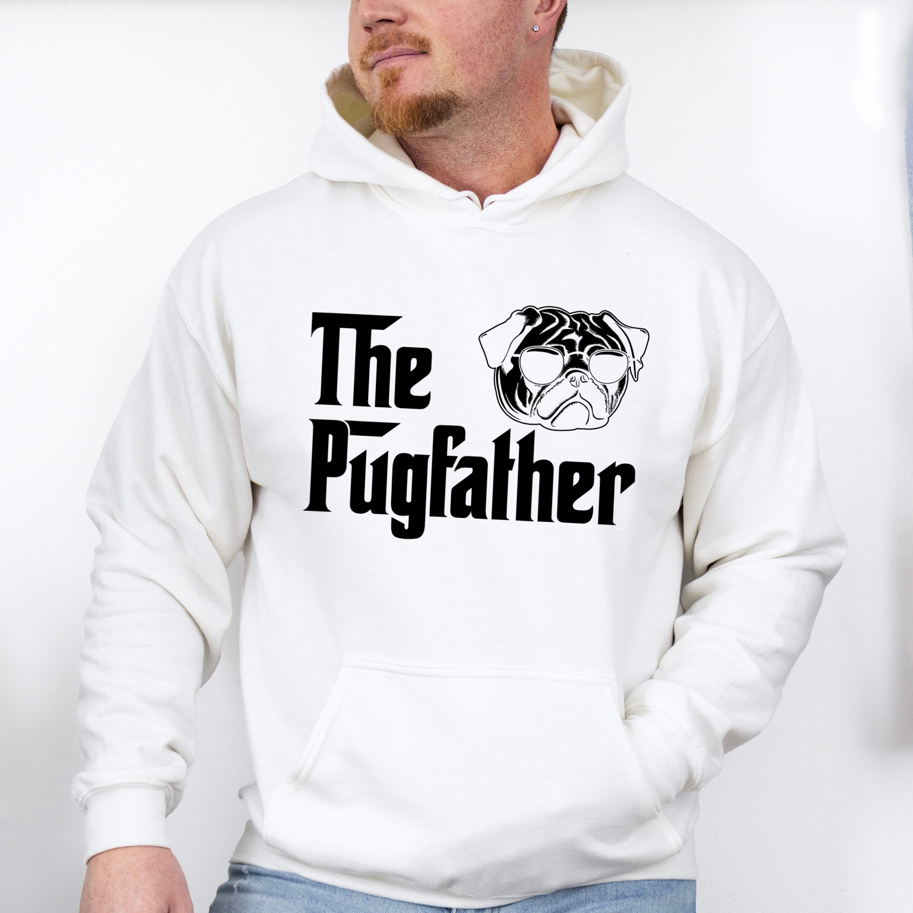 The Pugfather Father's Day Unisex Crewneck T-Shirt Sweatshirt Hoodie