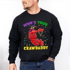 Mardi Gras Crawdaddy Father's Day Unisex Crewneck T-Shirt Sweatshirt Hoodie