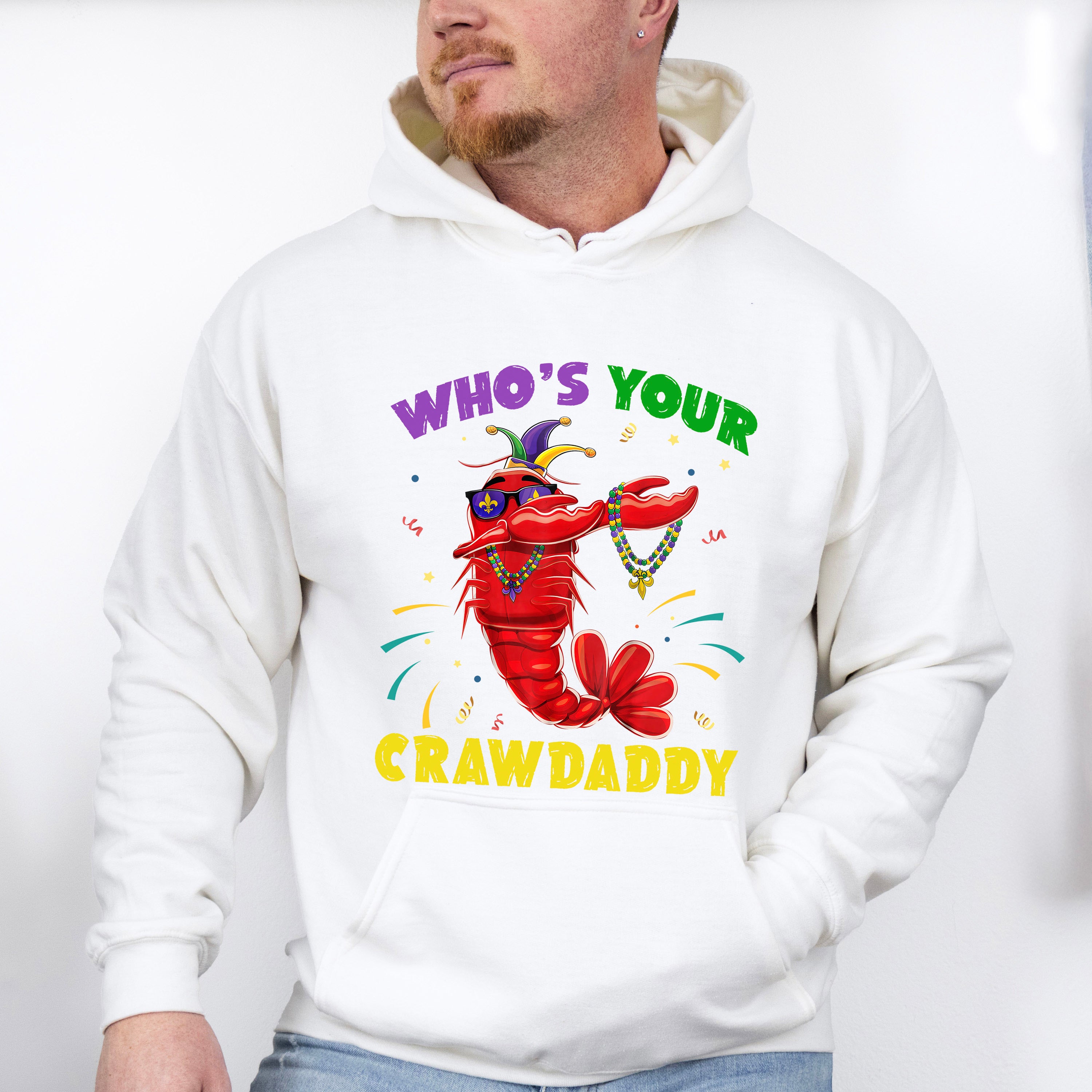 Mardi Gras Crawdaddy Father's Day Unisex Crewneck T-Shirt Sweatshirt Hoodie