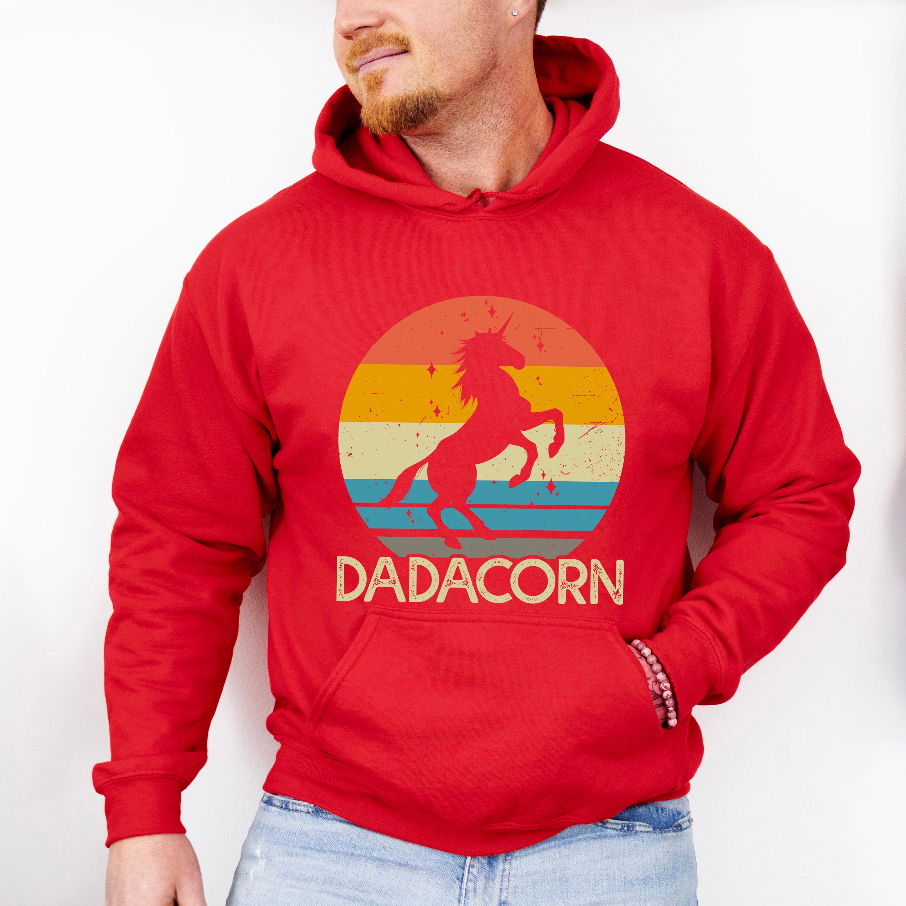 Dadacorn Father's Day Unisex Crewneck T-Shirt Sweatshirt Hoodie