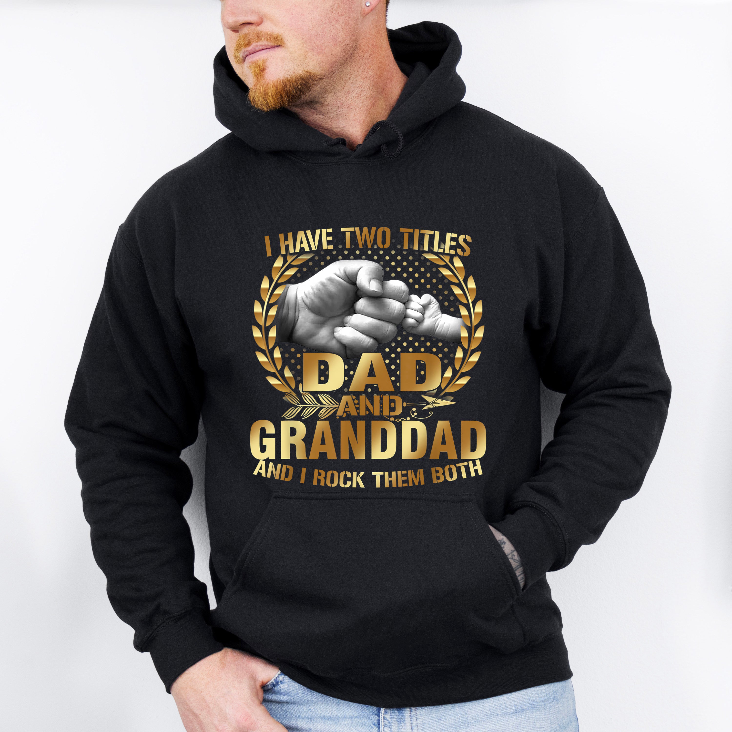 Titles Dad &amp; Grandad Father's Day Unisex Crewneck T-Shirt Sweatshirt Hoodie