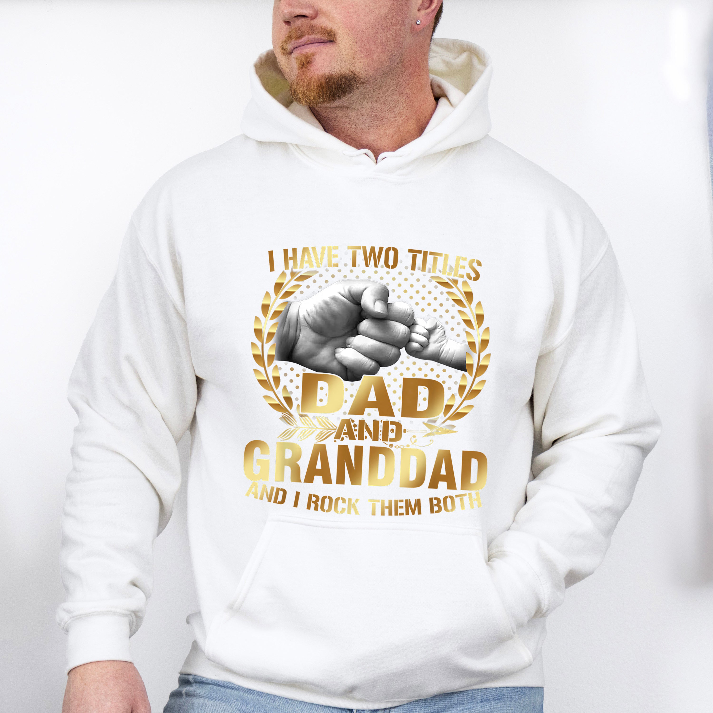 Titles Dad &amp; Grandad Father's Day Unisex Crewneck T-Shirt Sweatshirt Hoodie