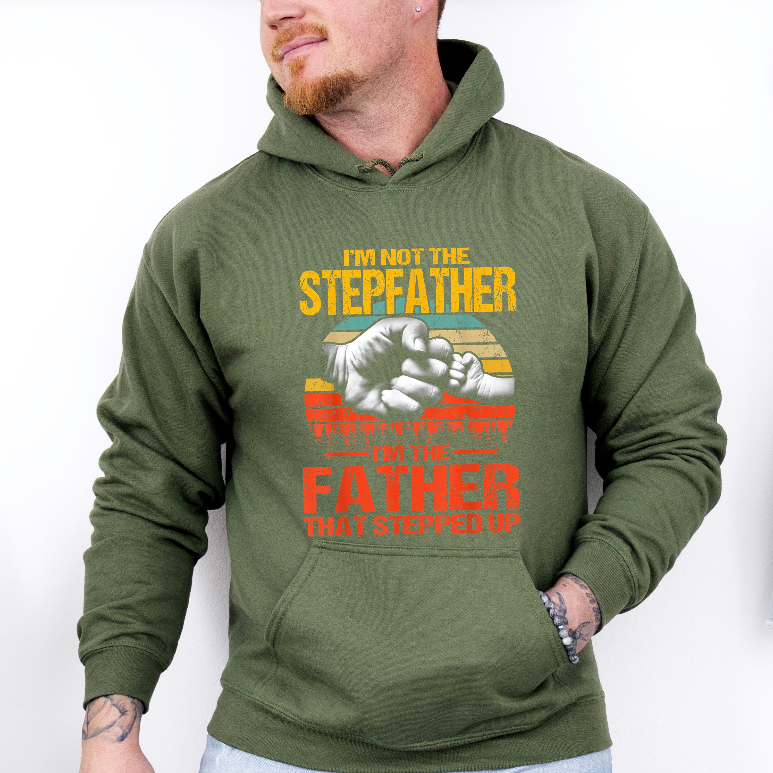 I'm Not The Stepfather Father's Day Unisex Crewneck T-Shirt Sweatshirt Hoodie