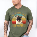 Best Pug Dad Ever Father's Day Unisex Crewneck T-Shirt Sweatshirt Hoodie