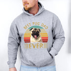 Best Pug Dad Ever Father's Day Unisex Crewneck T-Shirt Sweatshirt Hoodie