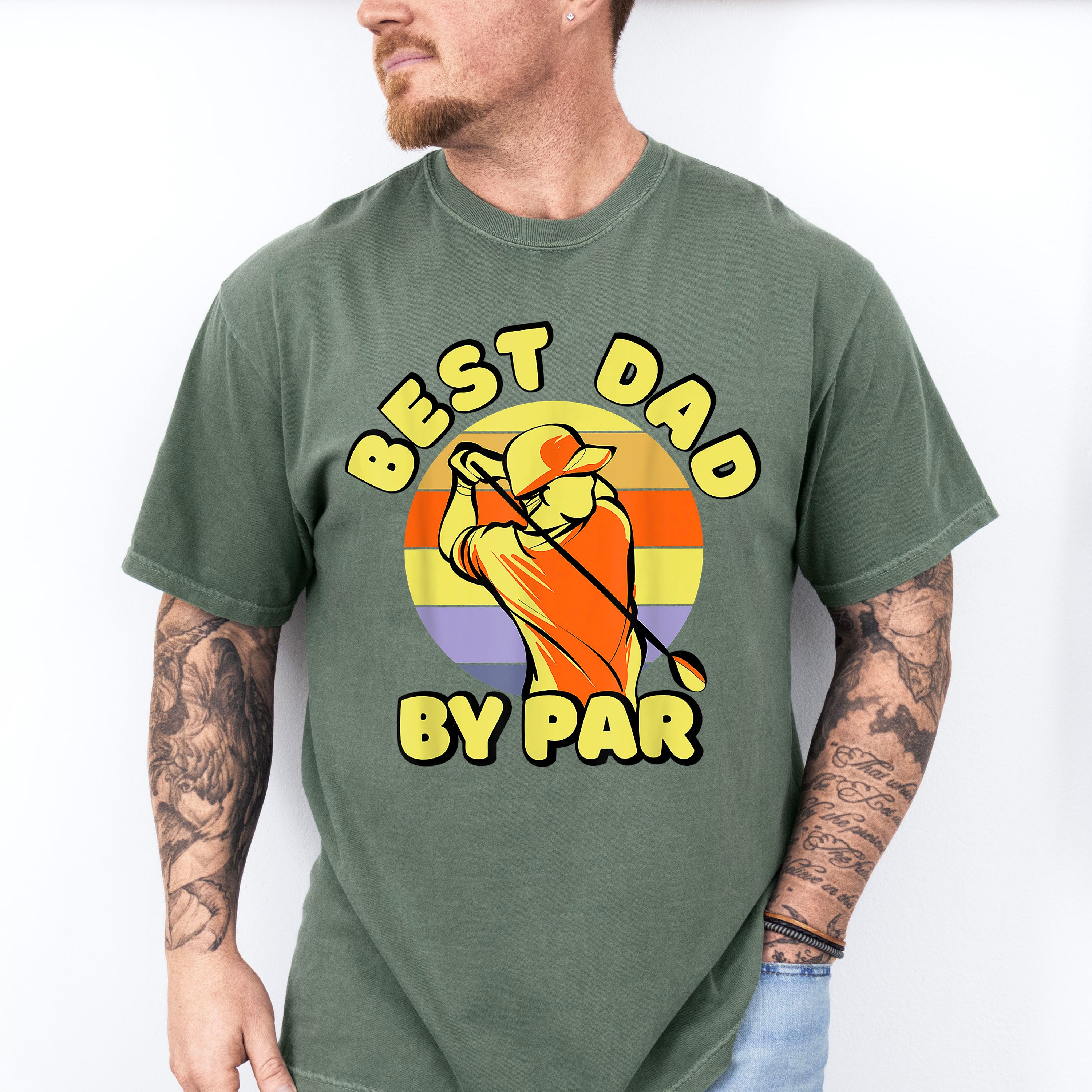 Best Dad By Par Father's Day Unisex Crewneck T-Shirt Sweatshirt Hoodie