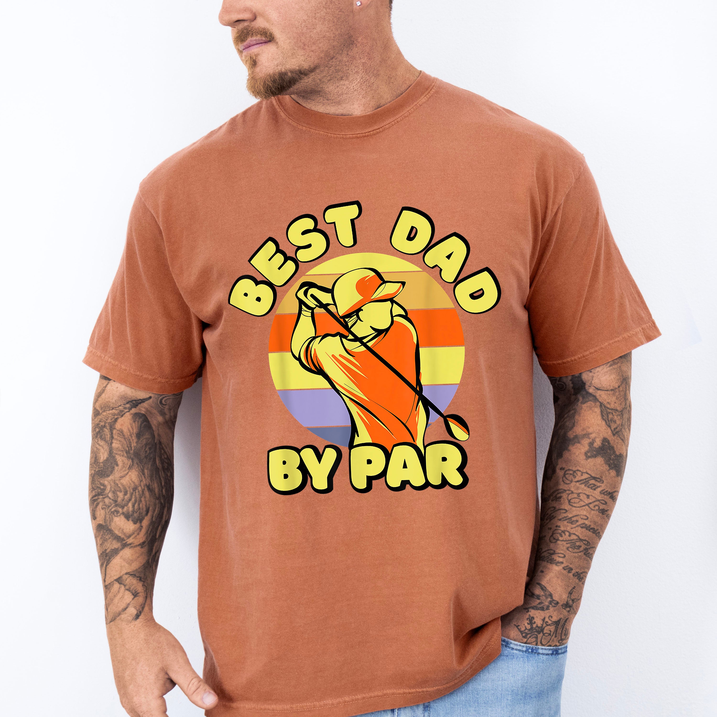 Best Dad By Par Father's Day Unisex Crewneck T-Shirt Sweatshirt Hoodie