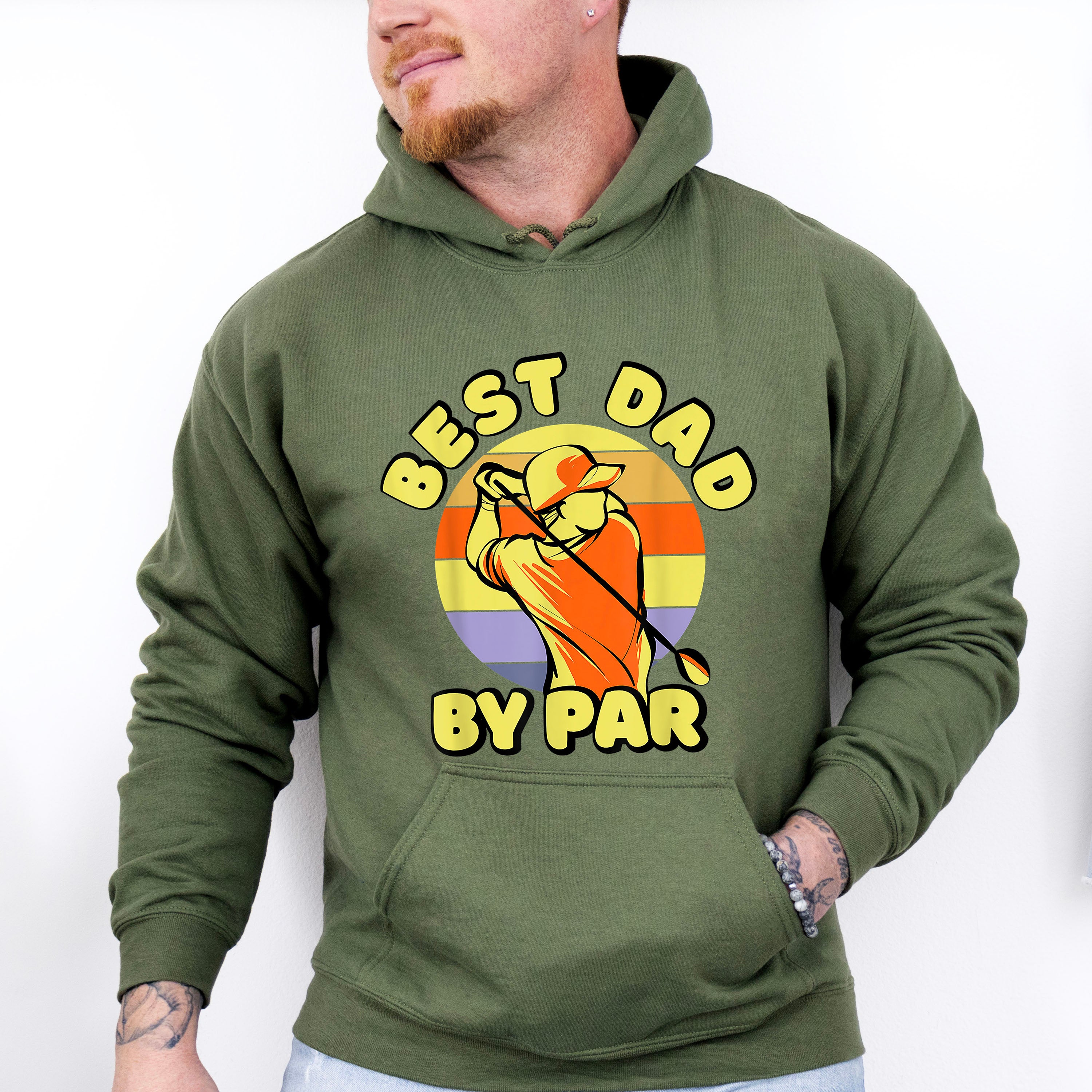 Best Dad By Par Father's Day Unisex Crewneck T-Shirt Sweatshirt Hoodie