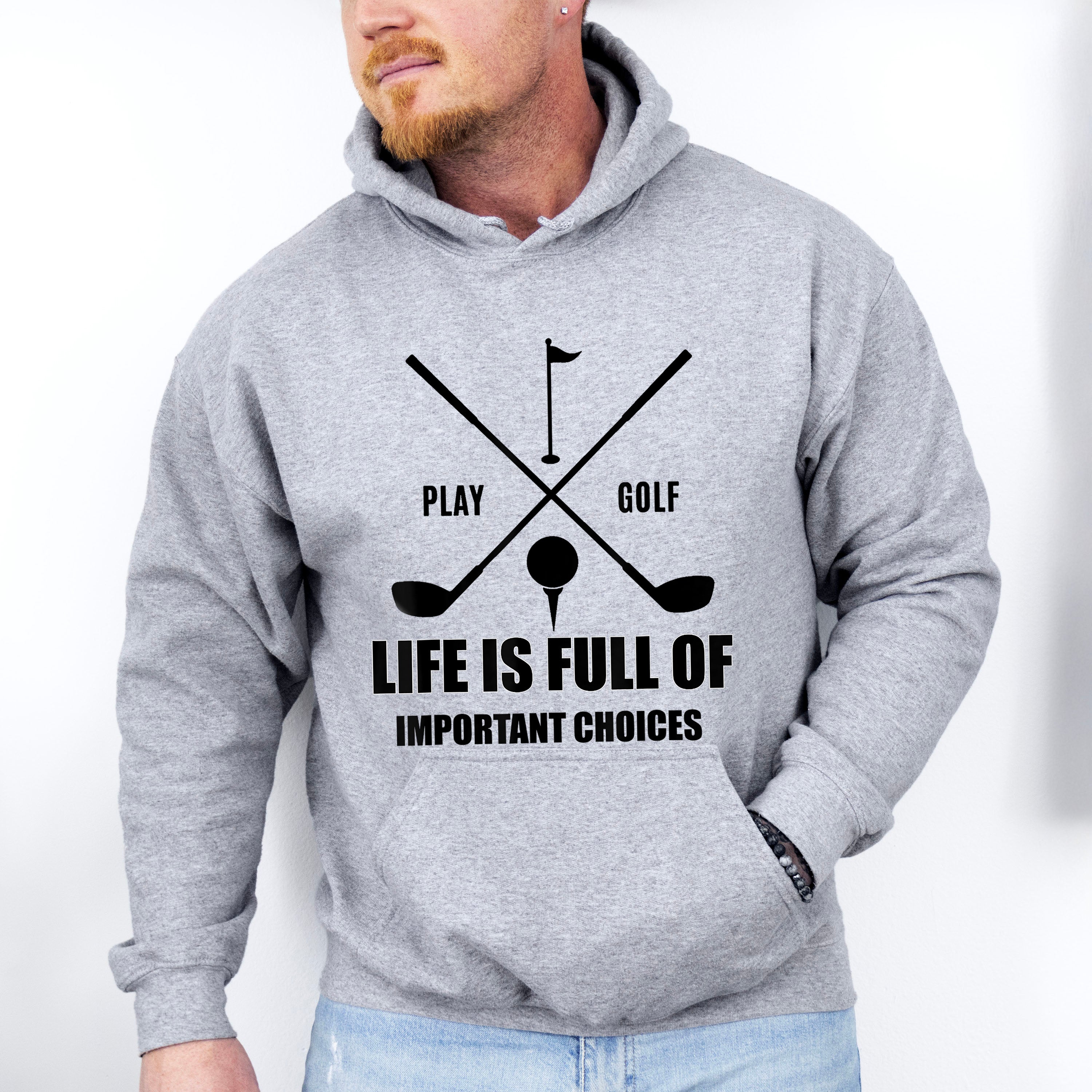 Play Golf Father's Day Unisex Crewneck T-Shirt Sweatshirt Hoodie