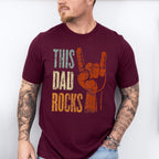 This Dad Rocks Father's Day Unisex Crewneck T-Shirt Sweatshirt Hoodie