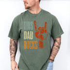 This Dad Rocks Father's Day Unisex Crewneck T-Shirt Sweatshirt Hoodie