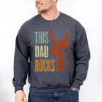 This Dad Rocks Father's Day Unisex Crewneck T-Shirt Sweatshirt Hoodie