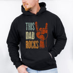 This Dad Rocks Father's Day Unisex Crewneck T-Shirt Sweatshirt Hoodie
